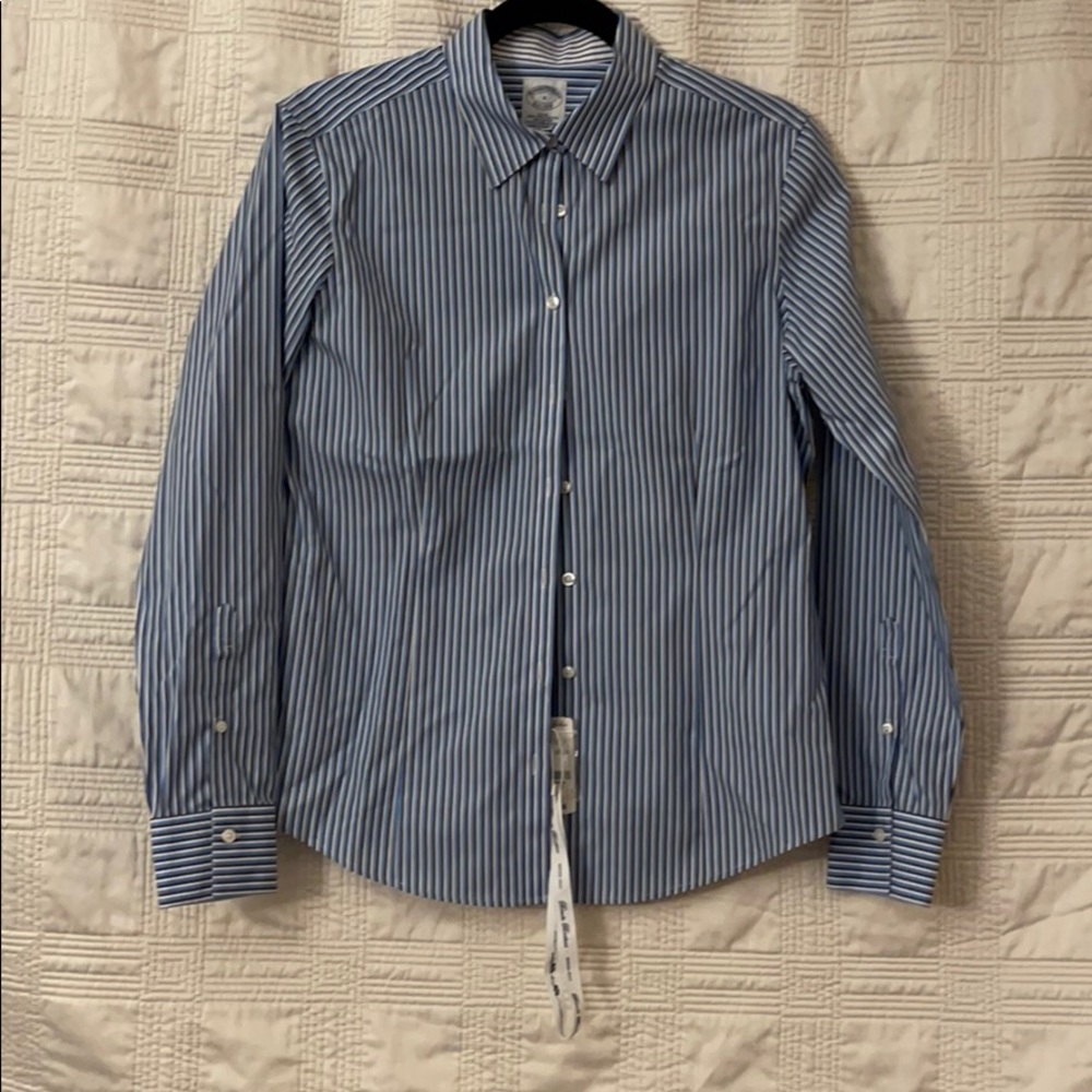 Blue Stripped Brooks Brothers Button Down Shirt
